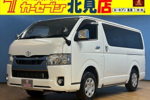 トヨタ　ハイエース　スーパーＧＬ　ダークプライムＩＩ　ロングボディ ディーゼルターボ　４ＷＤ　両側パワースライドドア／ＥＴＣ／ドライブレコーダー