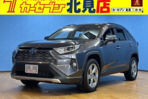 トヨタ　RAV4　ハイブリッド G E-Four 4WD　前後ドライブレコーダー／パワーシート／パワーバックドア／ETC／ナビ／バックカメラ／Bluetooth／LEDヘッドライト／クルーズコントロール／障害物センサー／フルセグテレビ／寒冷地仕様車