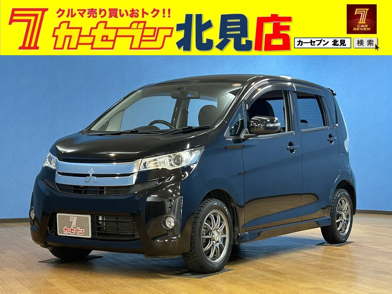 三菱　ｅｋカスタム　G　4WD　バックカメラ／シートヒーター／CD/AM/FMオーディオ／電動格納ミラー／アイドリングストップ／プッシュスタート