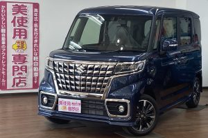 スズキ スペーシア660 カスタム ハイブリッド XSターボ 4WD　Pスタート　両側パワースライドドア （ブルー）
