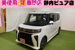 ダイハツタント カスタムＸ　４ＷＤ　衝突被害軽減ブレーキ　両側パワースライドドア　プッシュスタート　ＬＥＤヘッドライト　フォグランプ　シートヒーター　アイドリングストップ　バックカメラ