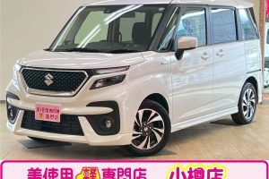 スズキ ソリオ 1.2 バンディット ハイブリッド MV 4WD　社外ナビ/ETC/セーフティーサポート付 （ピュアホワイト）