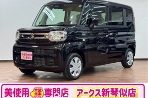 スズキ スペーシア660 ハイブリッド G 4WD　届出済未使用車　セーフティサポート （ブルーイッシュブラックパール３）
