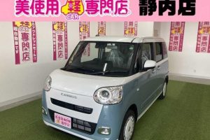 ダイハツ　ムーヴキャンバス　ストライプス　Ｇ　４ＷＤ　純正ナビ　バックカメラ　両側パワースライドドア　シートヒーター　電動パーキングブレーキ　ＬＥＤヘッドライト　フォグランプ　プッシュスタート