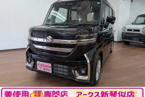 スズキ スペーシア660 カスタム ハイブリッド GS　届出済未使用車　パワスラ　LEDライト （ブルーイッシュブラックパール３）