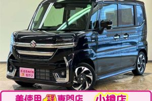 スズキ スペーシア660 カスタム ハイブリッド XS 4WD　オーディオレス　ステアリングヒーター （ブルーイッシュブラックパール）