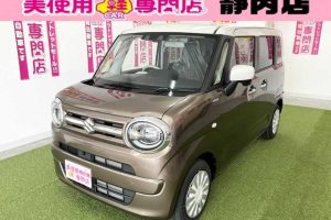 スズキ　ワゴンＲスマイル　ハイブリッドＳリミテッド　４ＷＤ　全方位ナビ付　ＬＥＤヘッドライト　両側パワースライドドア　プッシュスタート　ＬＥＤヘッドライト　ステアリングスイッチ　アイドリングストップ　衝突被害軽減ブレーキ　シートヒーター　オートエアコン