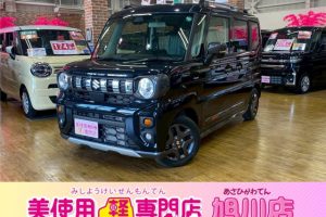 スズキ スペーシア 660ギア ハイブリッドXZ 4WD アダプティクルーズコントロール 衝突被害軽減ブレーキ レーンキープアシスト アイドリングストップ 障害物センサー オートマチックハイビーム フルフラットシート シートヒーター 衝突被害軽減ブレーキ 両側電動スライドドア