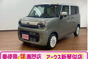 スズキ ワゴンRスマイル 660 ハイブリッド X 4WD 前席シートヒーター ブレーキホールド 電動パーキングブレーキ クルーズコントロール 衝突軽減機能 プッシュスタート コーナリングセンサー アイドリングストップ 両側電動スライドドア (グレー)
