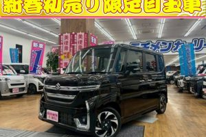 スズキ スペーシア 660 カスタム ハイブリッド XSターボ 4WD　両側パワスラ　クルコン　シートヒーター　プッシュスタート