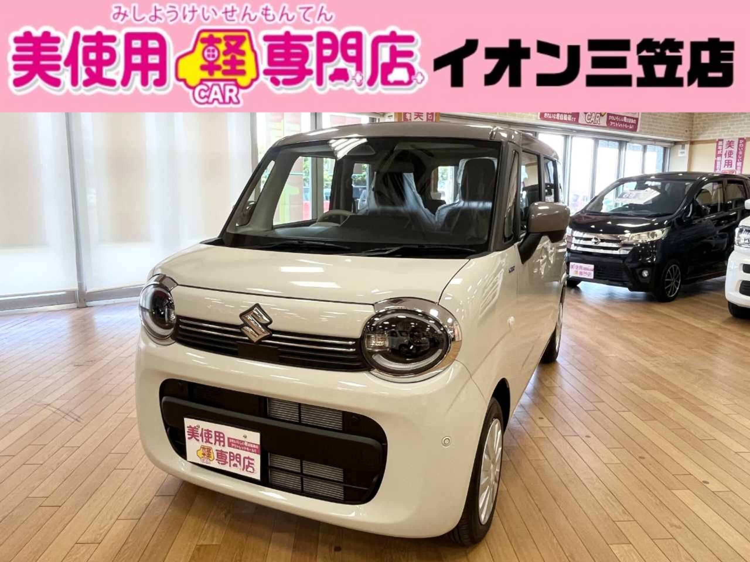 スズキ ワゴンRスマイル 660 ハイブリッド S 4WD　左側電動スライドドア　シートヒーター （ソフトベージュメタリック　トープグレージ）