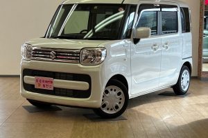 スズキ スペーシア660 ハイブリッドX 4WD　スマートキー　両側パワースライドドア （パールホワイト）