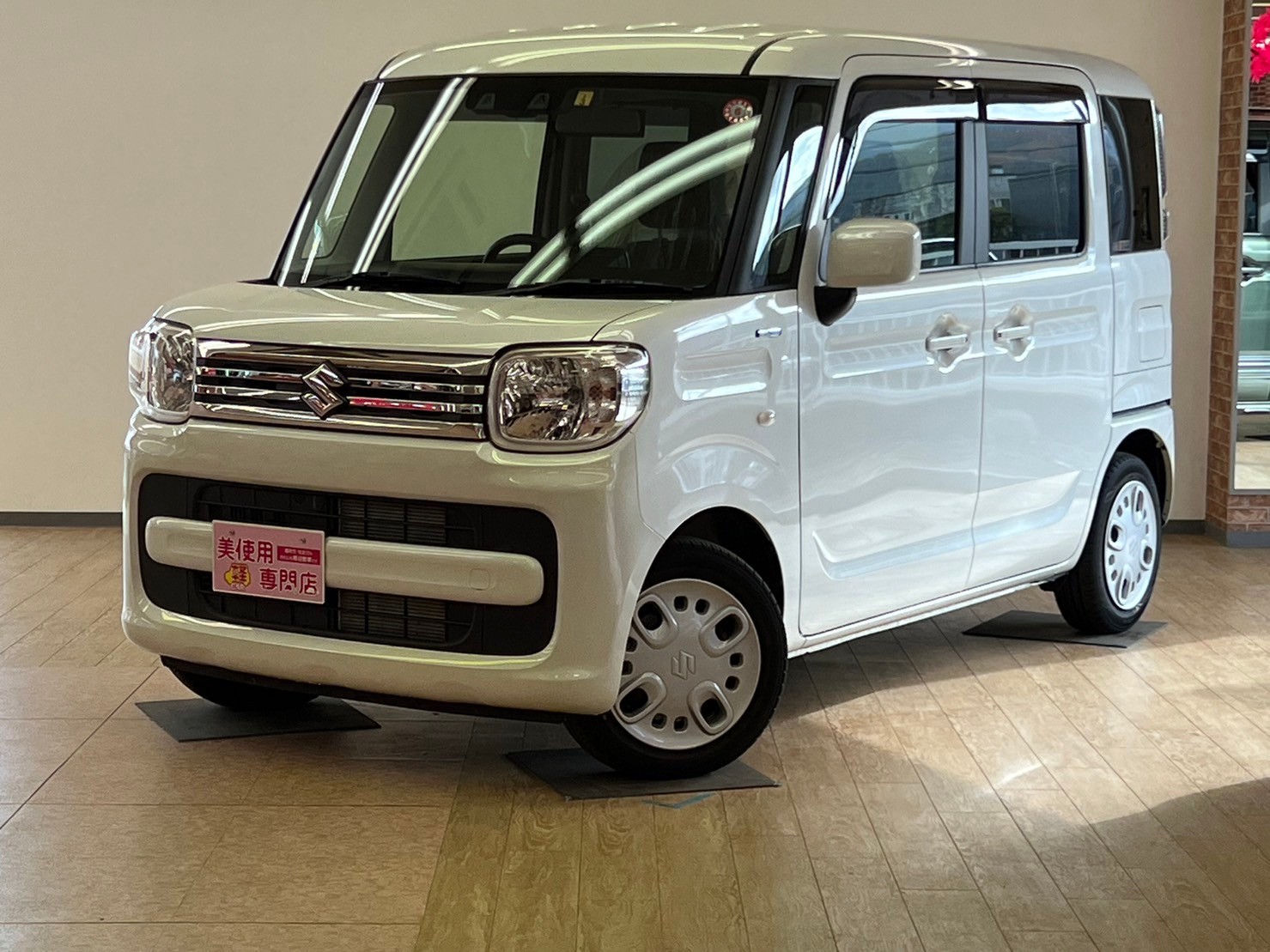 スズキ スペーシア660 ハイブリッドX 4WD スマートキー 両側パワースライドドア (パールホワイト)