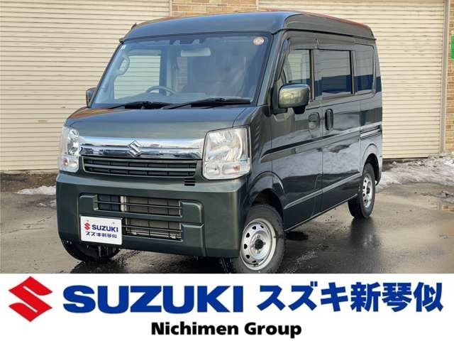 スズキ エブリイ 660 ジョイン ハイルーフ 4WD　4WD　フルセグTV　ナビ　Bカメラ　冬タイヤ装着 （クールカーキＰＭ）