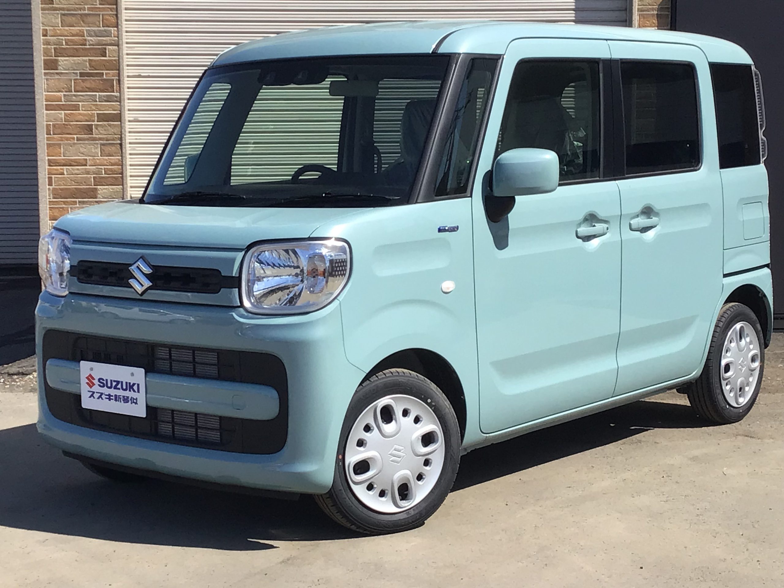 スズキ スペーシア660 ハイブリッド G 4WD 届出済未使用車 衝突軽減ブレーキ (ブルーメタリック)
