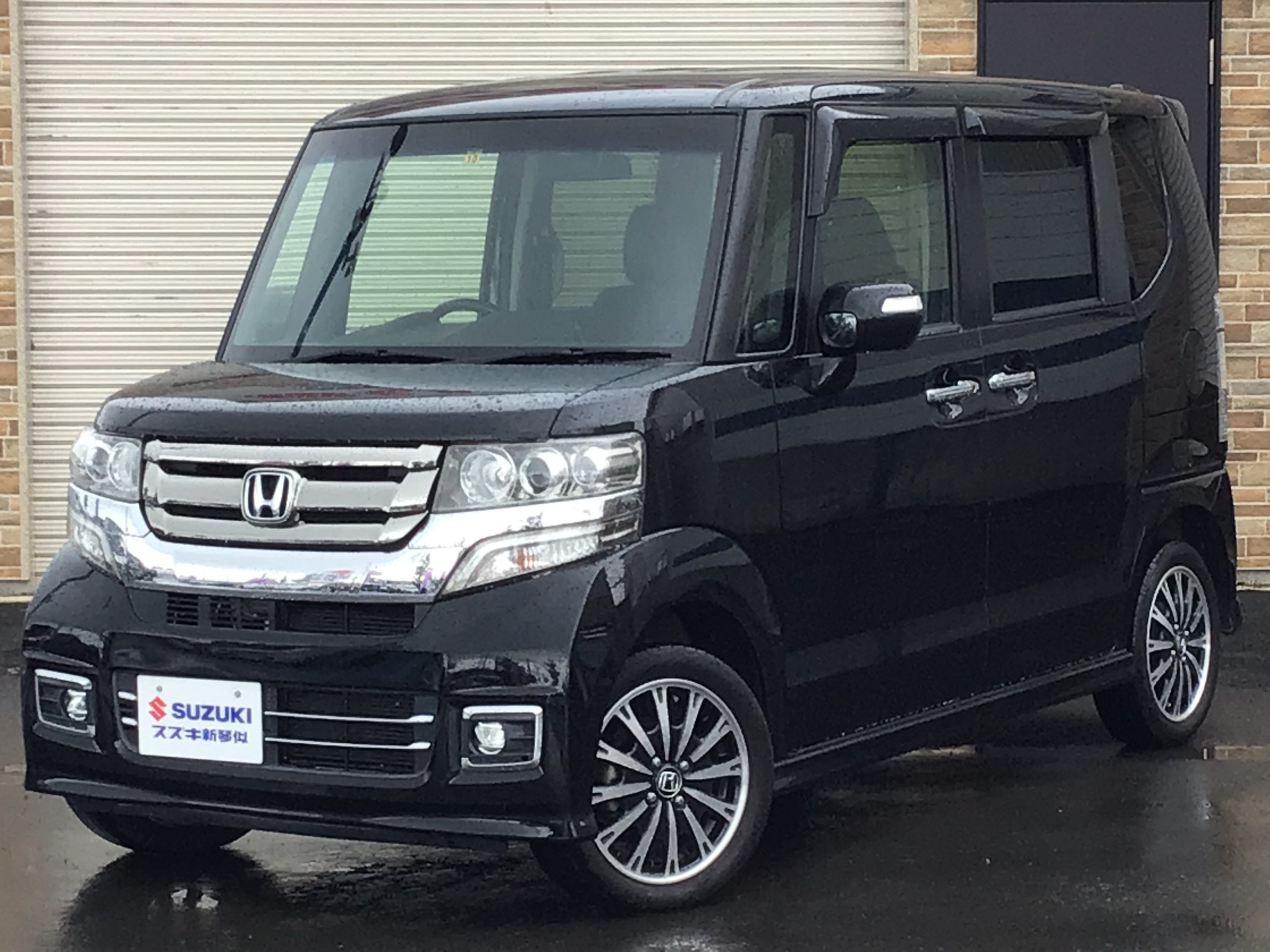 ホンダ N-BOX G ターボ Lパッケージ 4WD 純正ナビ LEDフォグ ETC ブラック