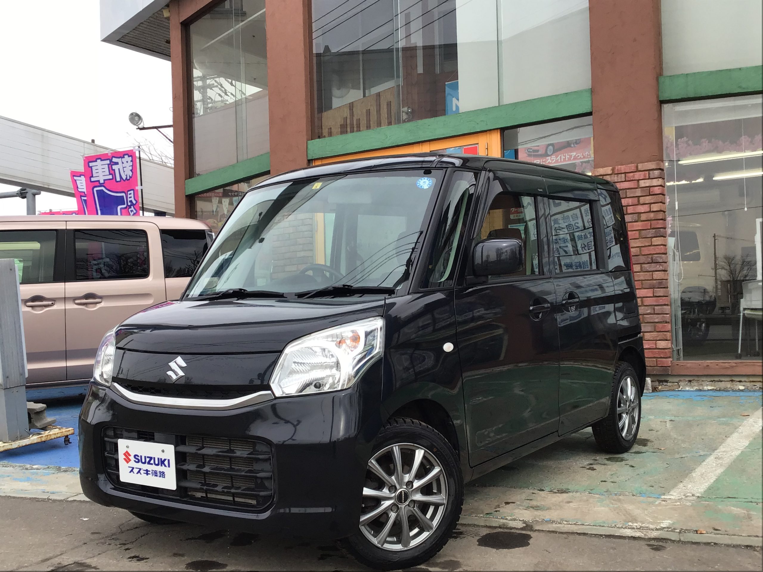 スズキ スペーシア G 4WD 車検整備付 ナビ・夏・冬タイヤ