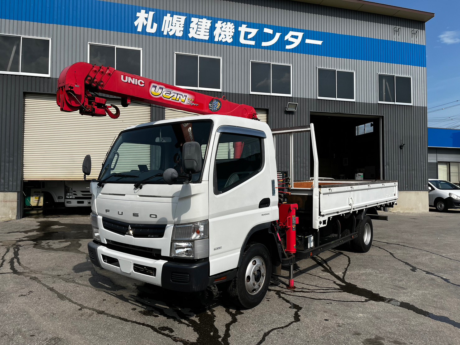 平成26年 キャンター2トン4段クレーン ★軽々ゲート付 ★特殊シフター ★アドブルー車
