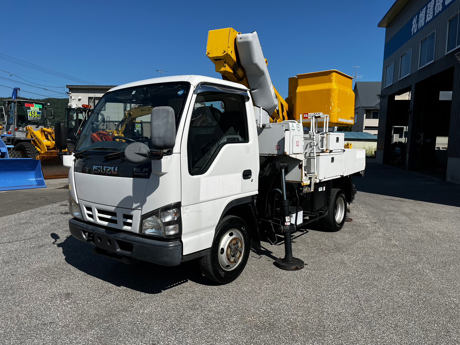 平成18年 エルフ9.7m高所作業車 ★電工仕様 ★4WD ★MT式特殊シフター