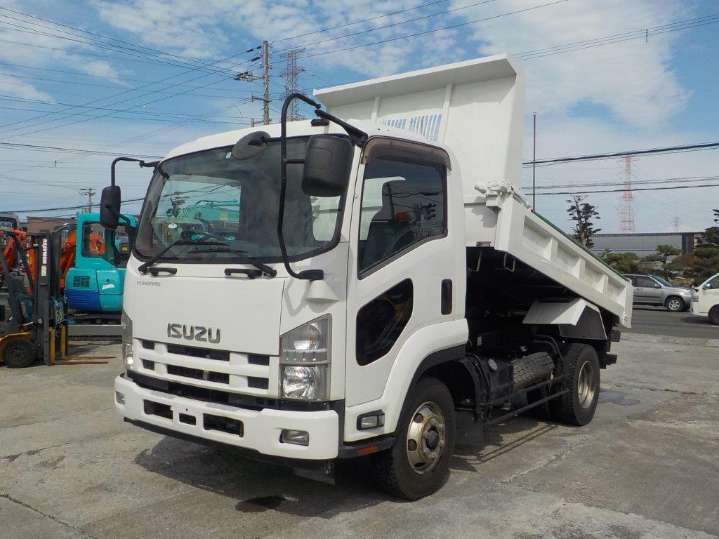 平成26年 いすゞ フォワード 4トンダンプ Lゲート・電動コボレーン付(車検令和6年11月)