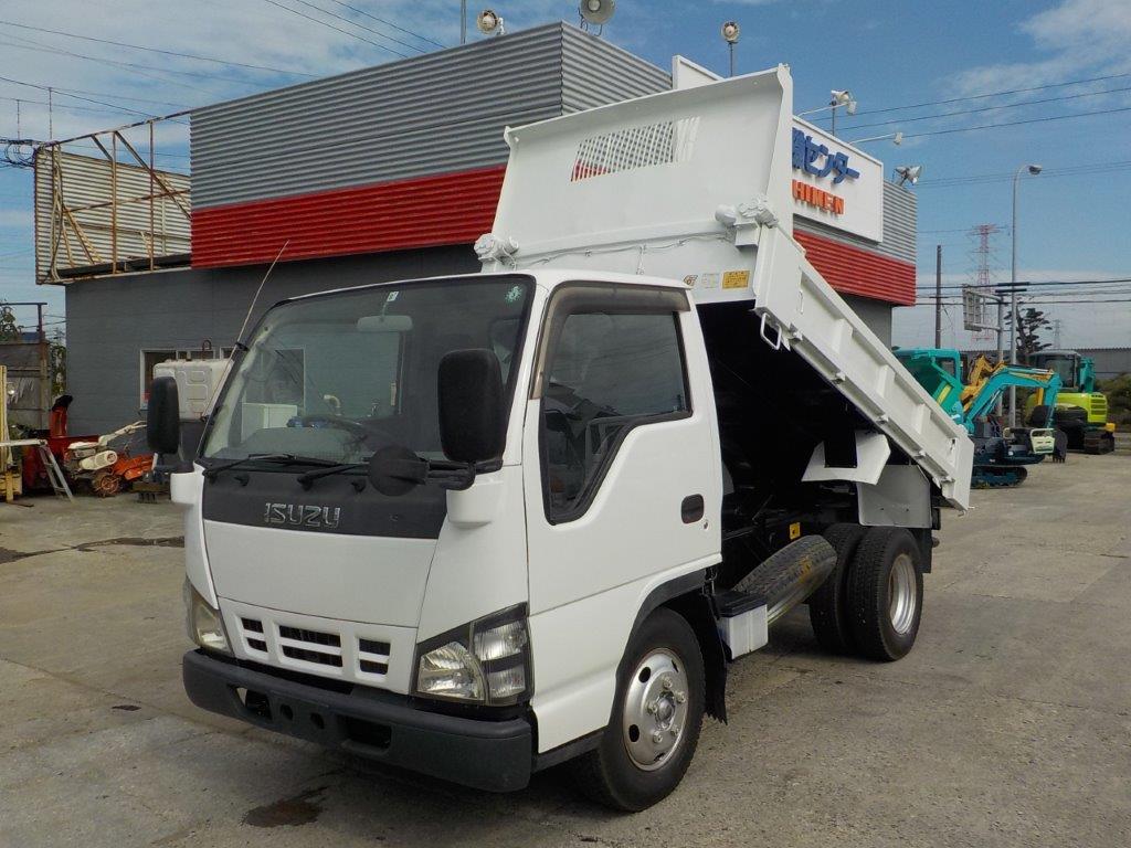 平成18年 いすゞ エルフ 2トンダンプ 電動コボレーン付・Lゲート ★小型貨物(4ナンバー)(車検1年付)