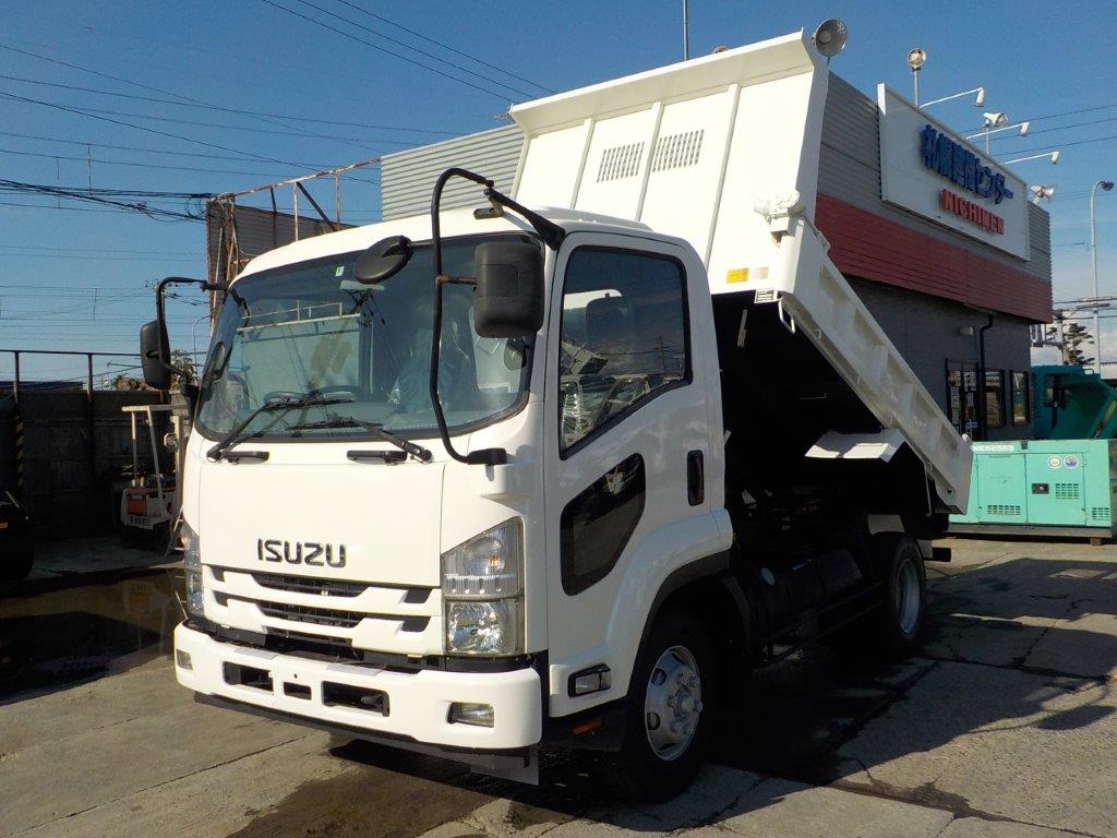 平成28年 いすゞ フォワード 4トンダンプ Lゲート・電動コボレーン付(車検1年付)