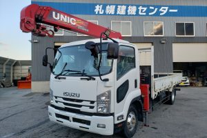 平成29年　フォワード４トン4段クレーンロング　ラジコン　★軽々ゲート付　★走行3.4万㎞　★最大積載量2650㎏