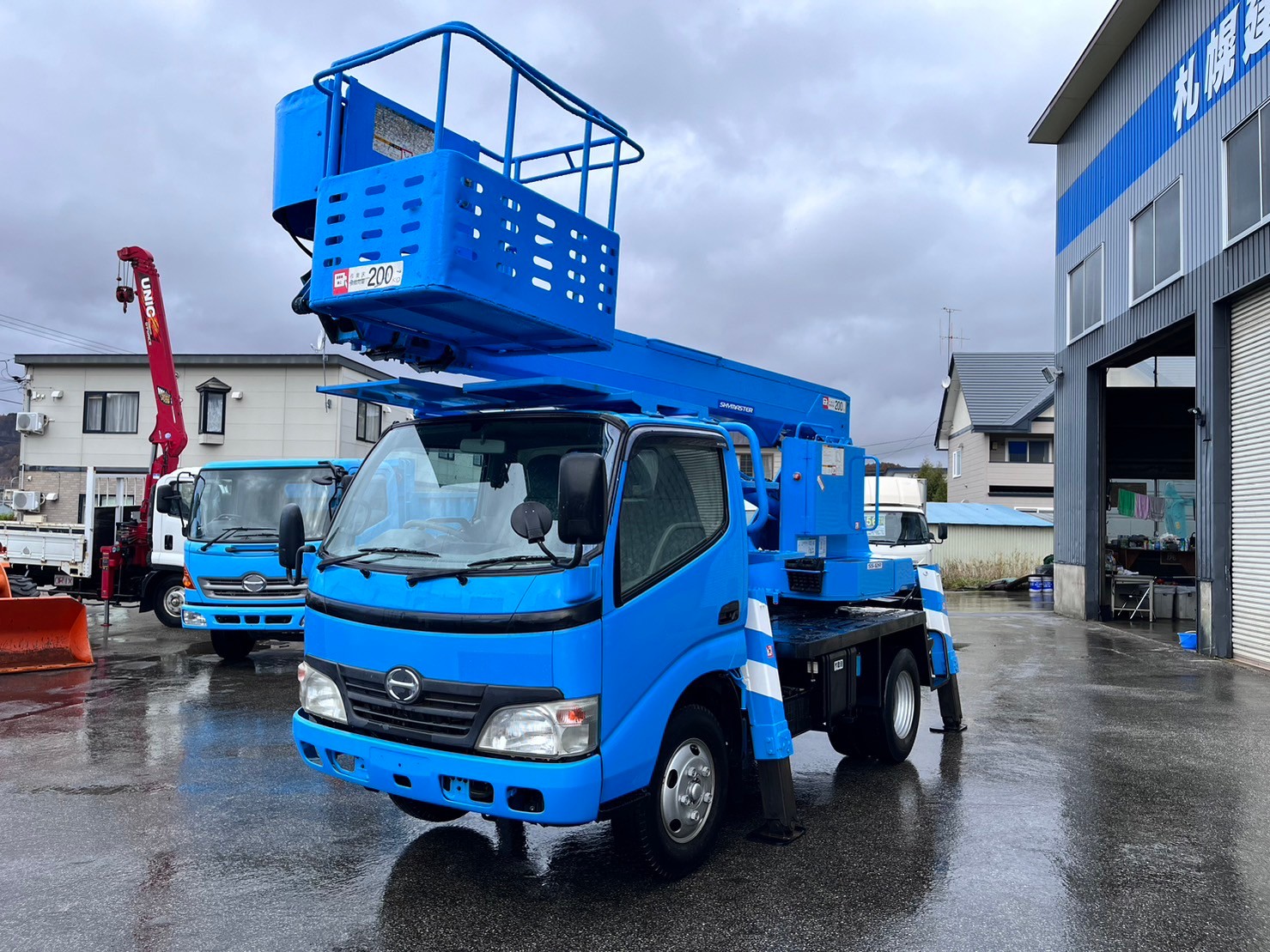 平成20年 デュトロ12m高所作業車 ★積載荷重200㎏ ★車高3.3m ★スチールバケット ★上物アイチ