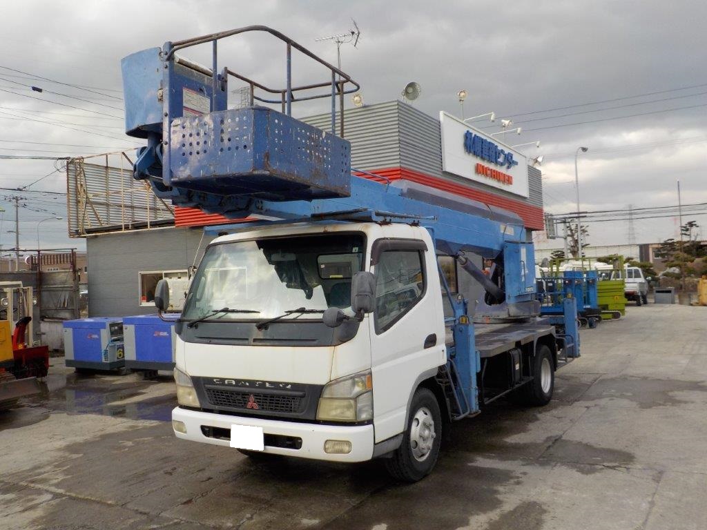 三菱 キャンター 22m高所作業車 スチールバケット