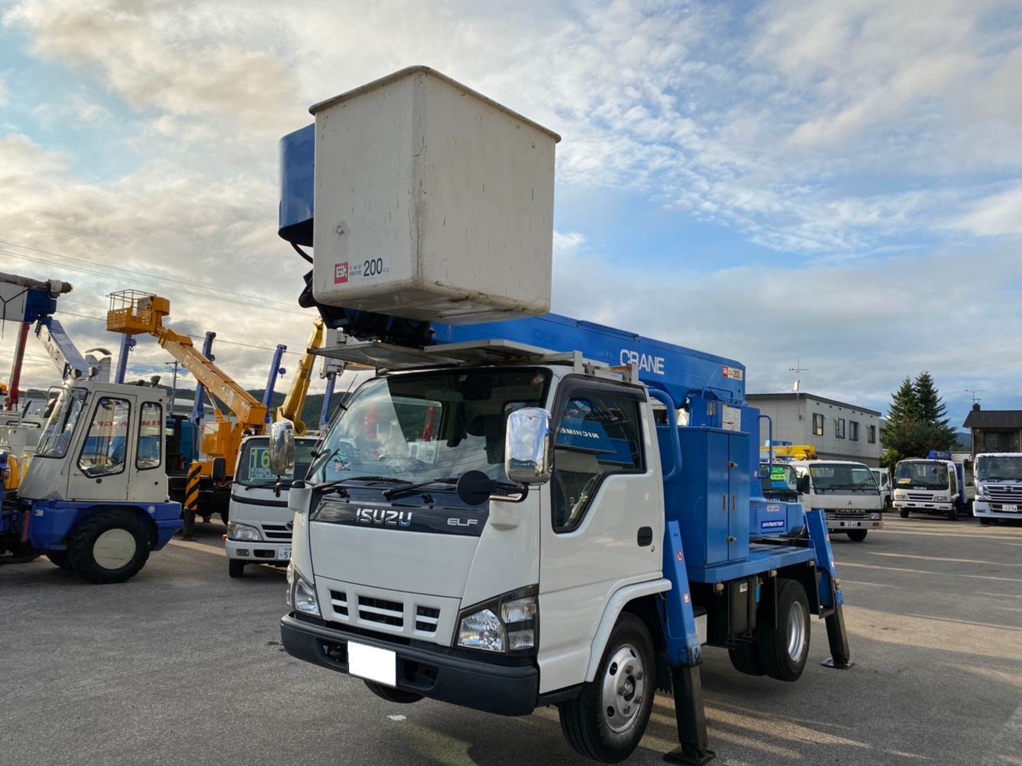 平成19年 エルフ12m高所作業車 FRPバケット