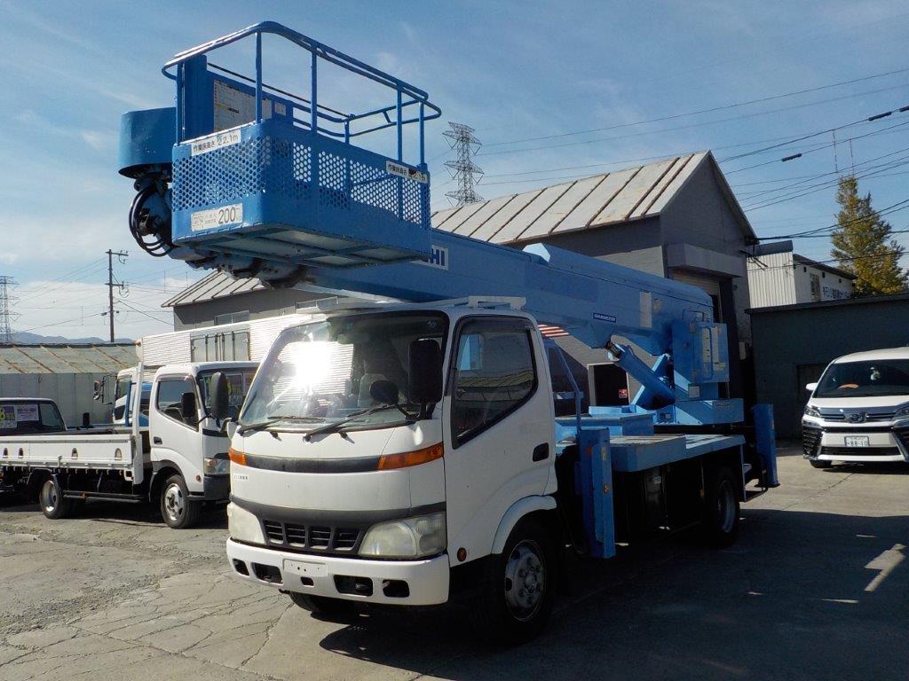 平成18年 日野 デュトロ 22m高所作業車 スチールバケット