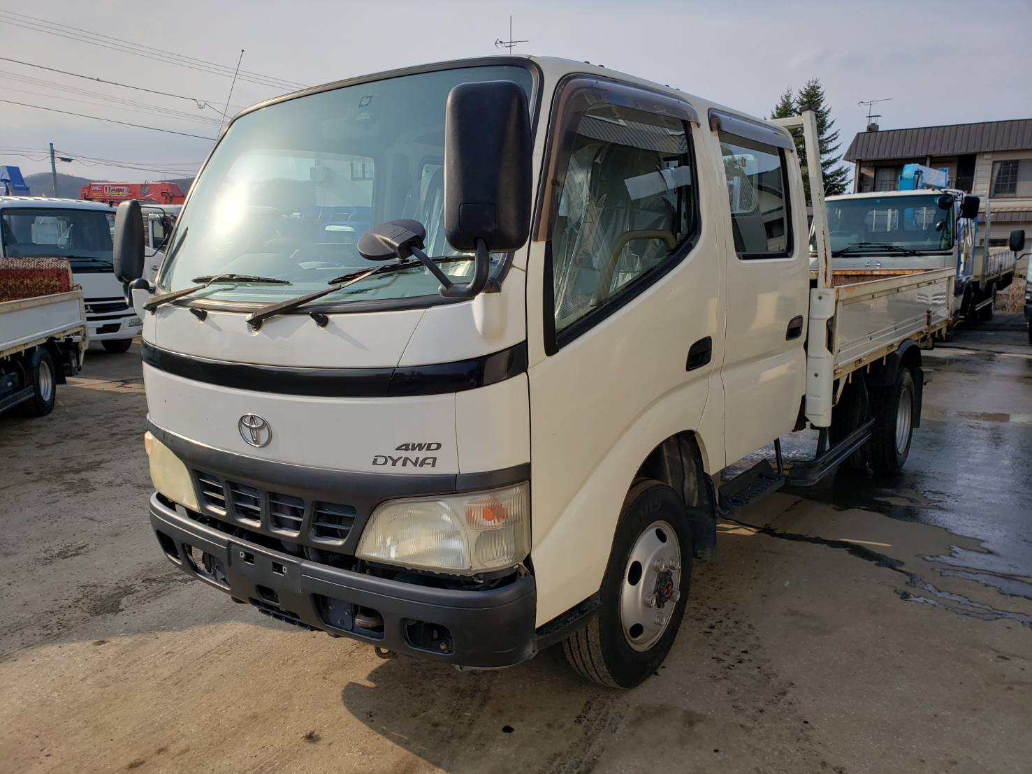 H18年 トヨタ ダイナ2t平 Wキャブ 4WD