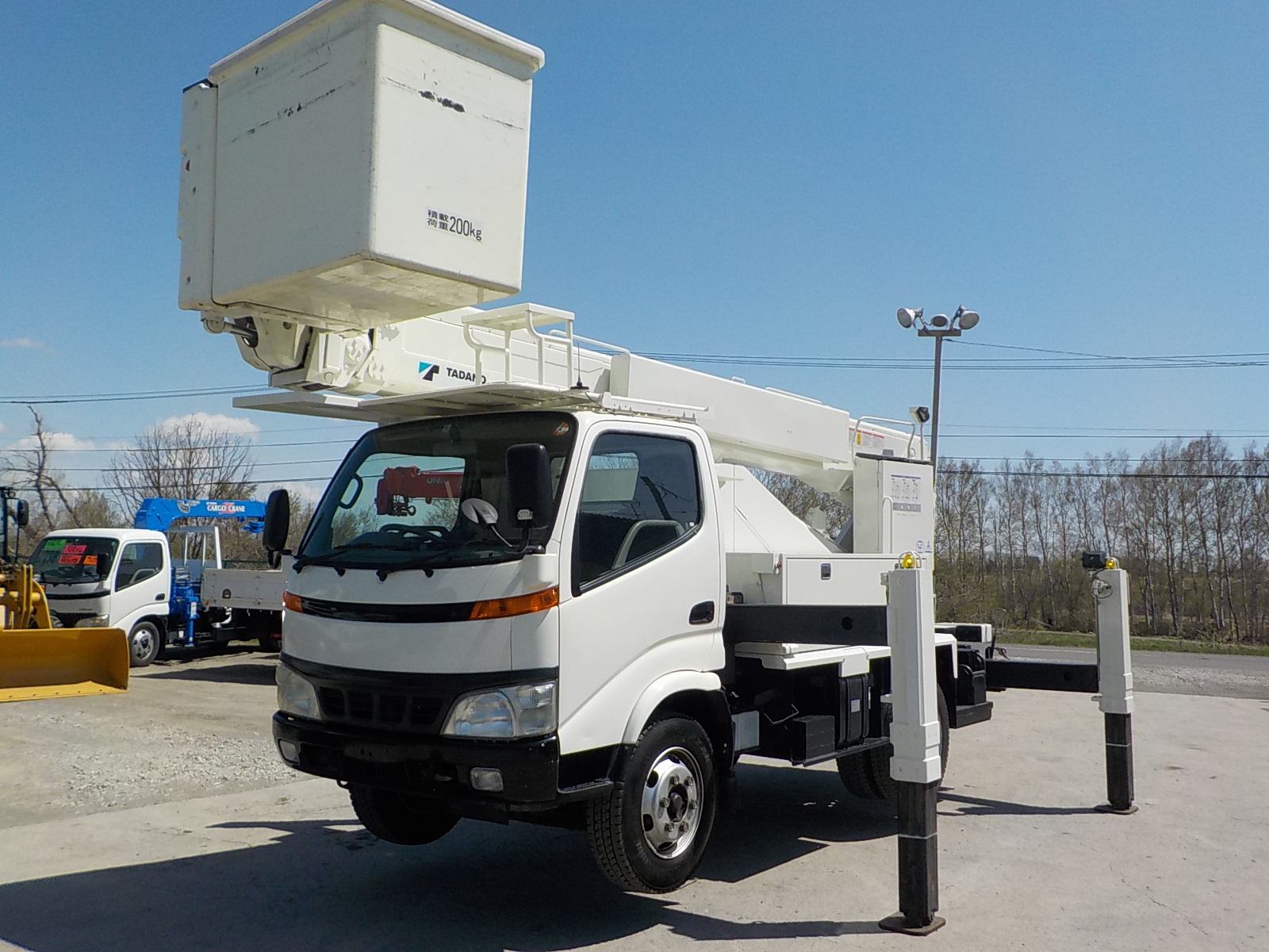平成18年 デュトロ15m高所作業車 FRPバケット ★電工仕様★サブエンジン★ウインチ付