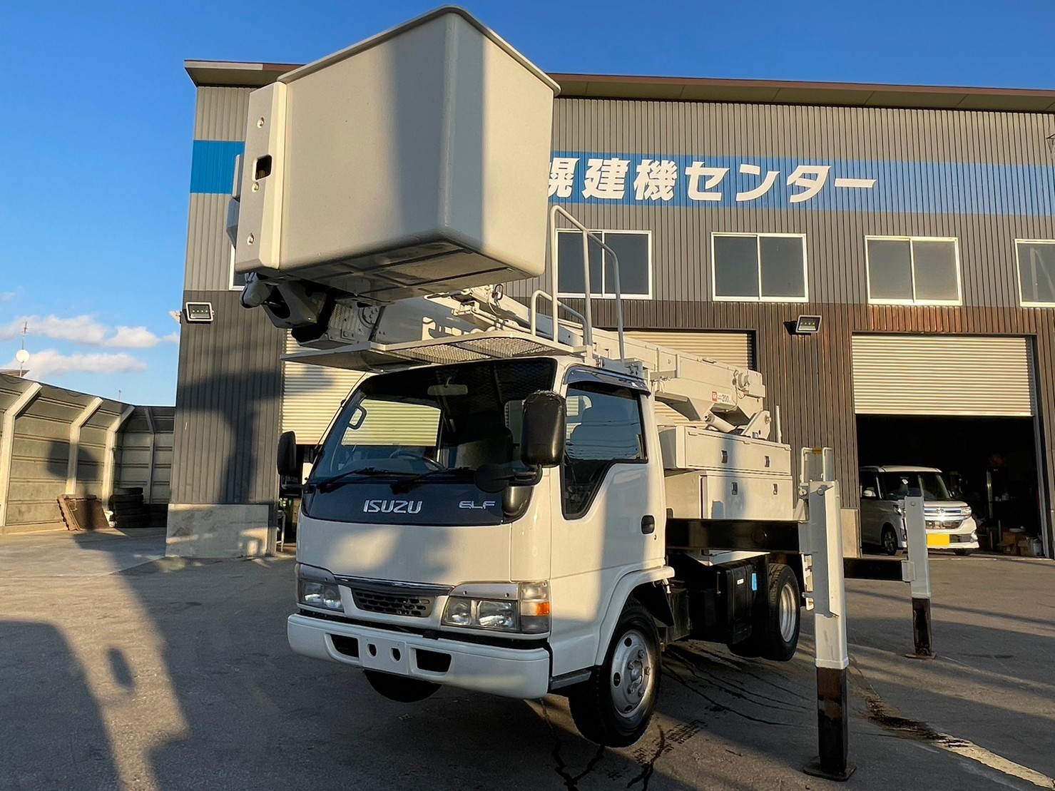 平成16年 いすゞ エルフ15m高所作業車 ◆ウインチ付 ◆FRPバケット