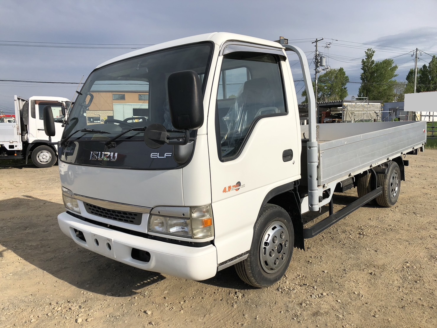 平成15年 いすゞ エルフ 2トン平ワイドロング アルミアオリ(車検1年付)